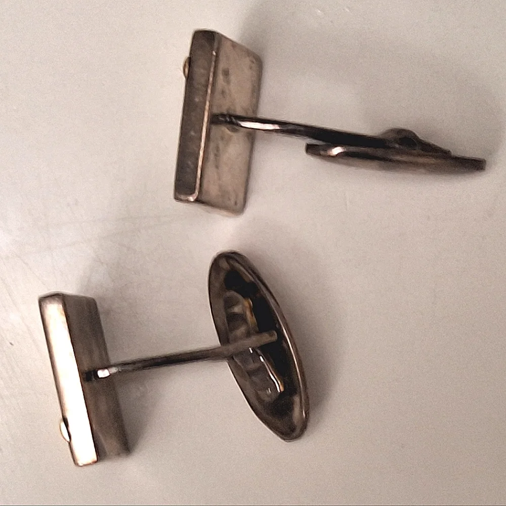 PETER BRAMS DESIGN | Sterling Silver & Gold Cuff Links